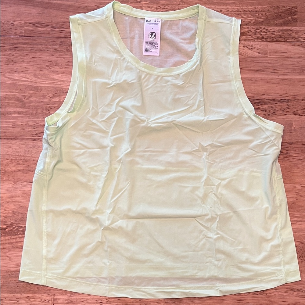 Athleta Light Green Muscle Tee